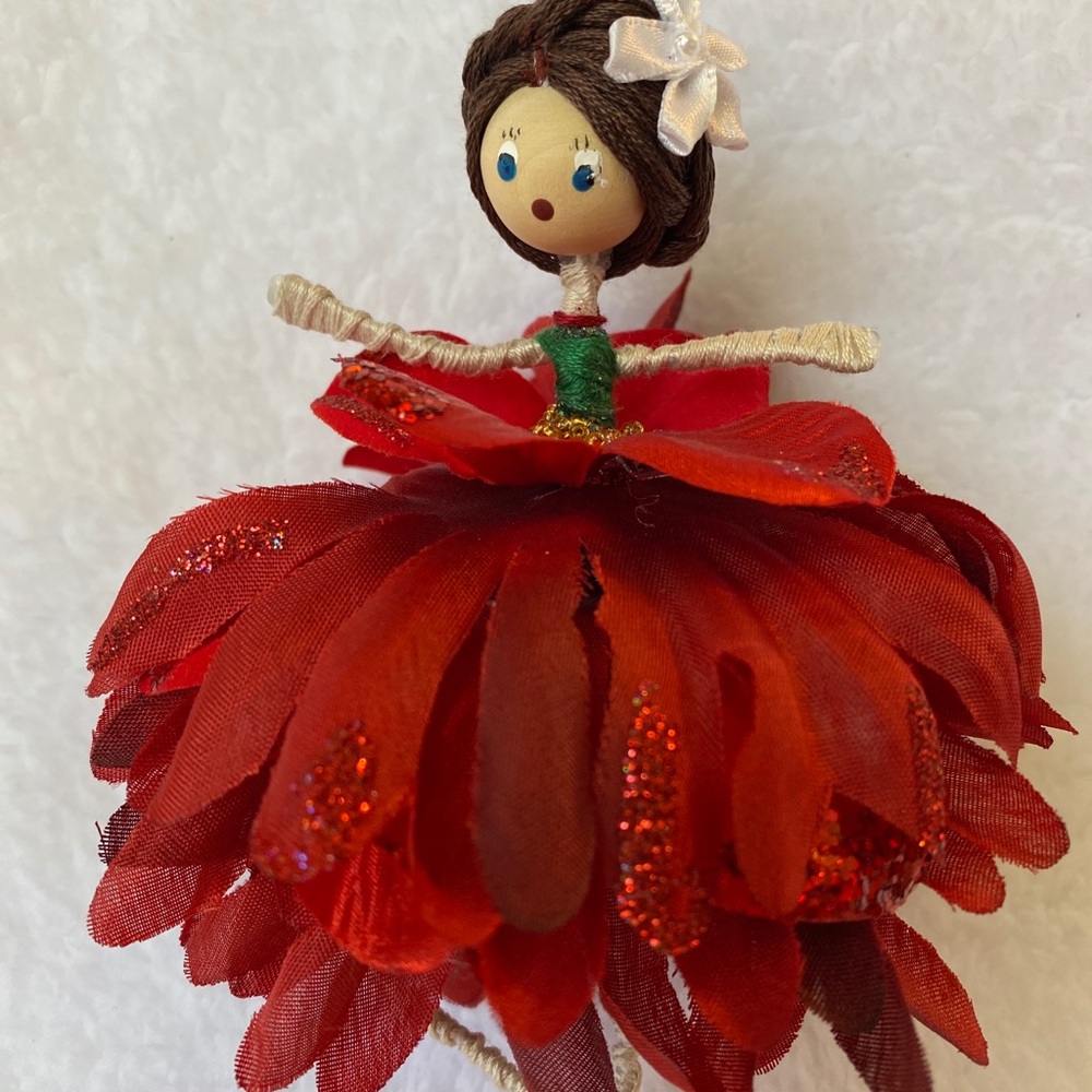 Elegant Holiday Flower Fairy Stocking Stuffer